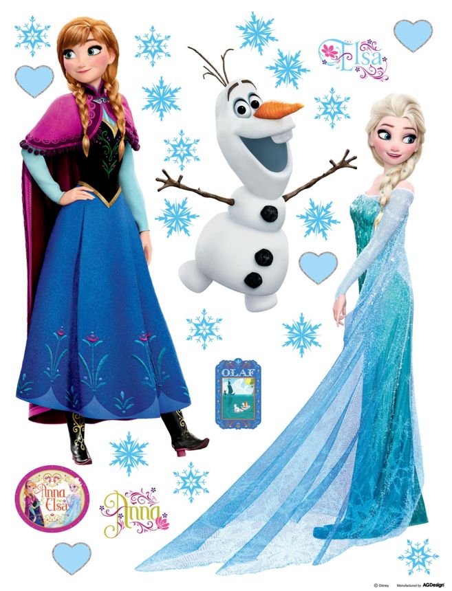 Detská samolepka Ľadové kráľovstvoDK 1797, Disney Frozen, AG Design