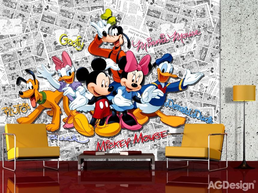 Fototapeta na zeď - FTD 2225, Disney Mickey na komiksu, 360 x 254 cm, AG Design