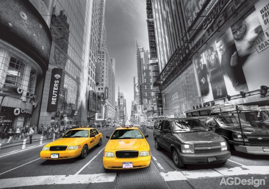 Fototapeta na zeď -  FTS 1310, Žluté taxi, 360 x 254 cm, AG Design