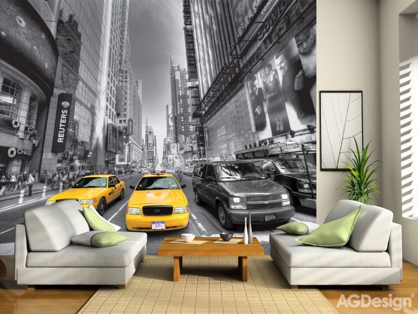 Fototapeta na zeď -  FTS 1310, Žluté taxi, 360 x 254 cm, AG Design