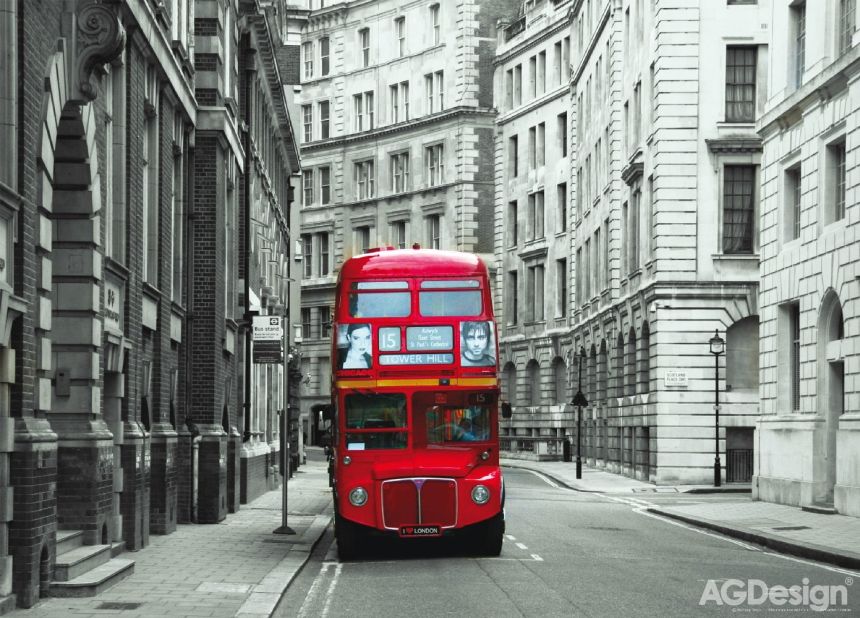Fototapeta na zeď FTN M 2614, Londýnský autobus, 160 x 110 cm, AG Design 