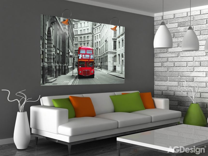Fototapeta na zeď FTN M 2614, Londýnský autobus, 160 x 110 cm, AG Design 