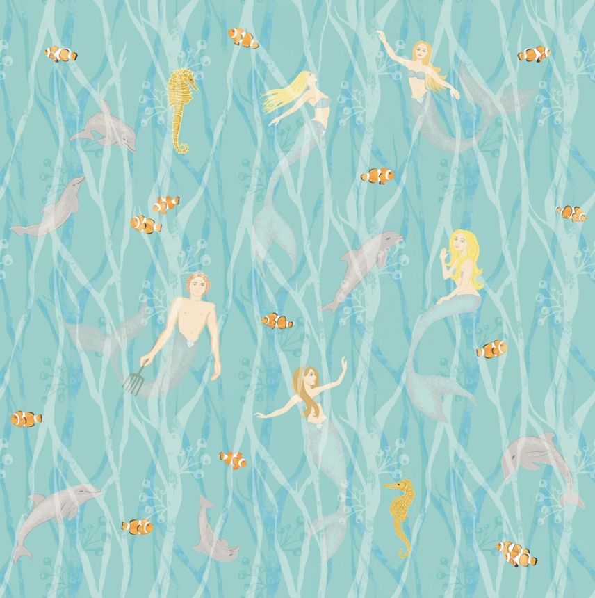 Obrazová tapeta Delfíni, mořské panny 364150, Wallpower Junior, Eijffinger