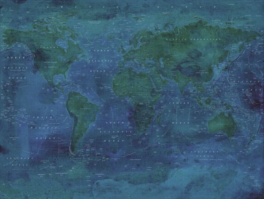 Obrazová tapeta vliesová Mapa Světa 364195, Wallpower Junior, Eijffinger