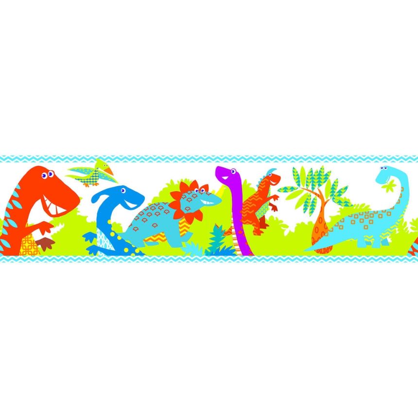Výprodej - Dětská samolepící bordura 100183, Dinosauři , Kids Home 5, Graham Brown