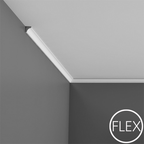 Jednoduchá FLEX stropná lišta C250F, Orac Decor