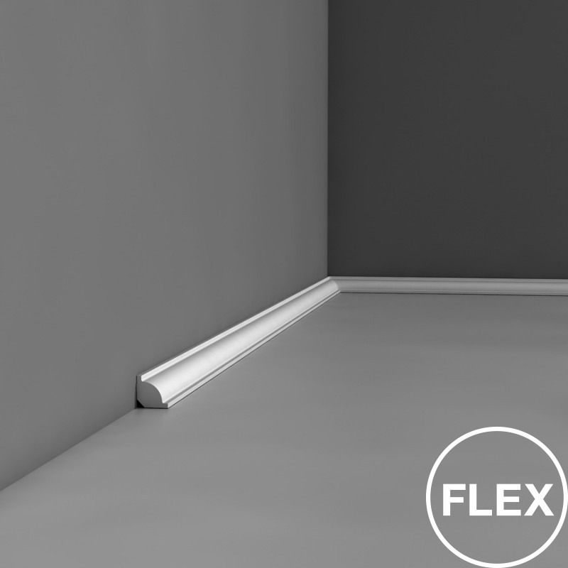 Stropná a podlahová lišta FLEX CX132F, Duropolymér, Orac Decor