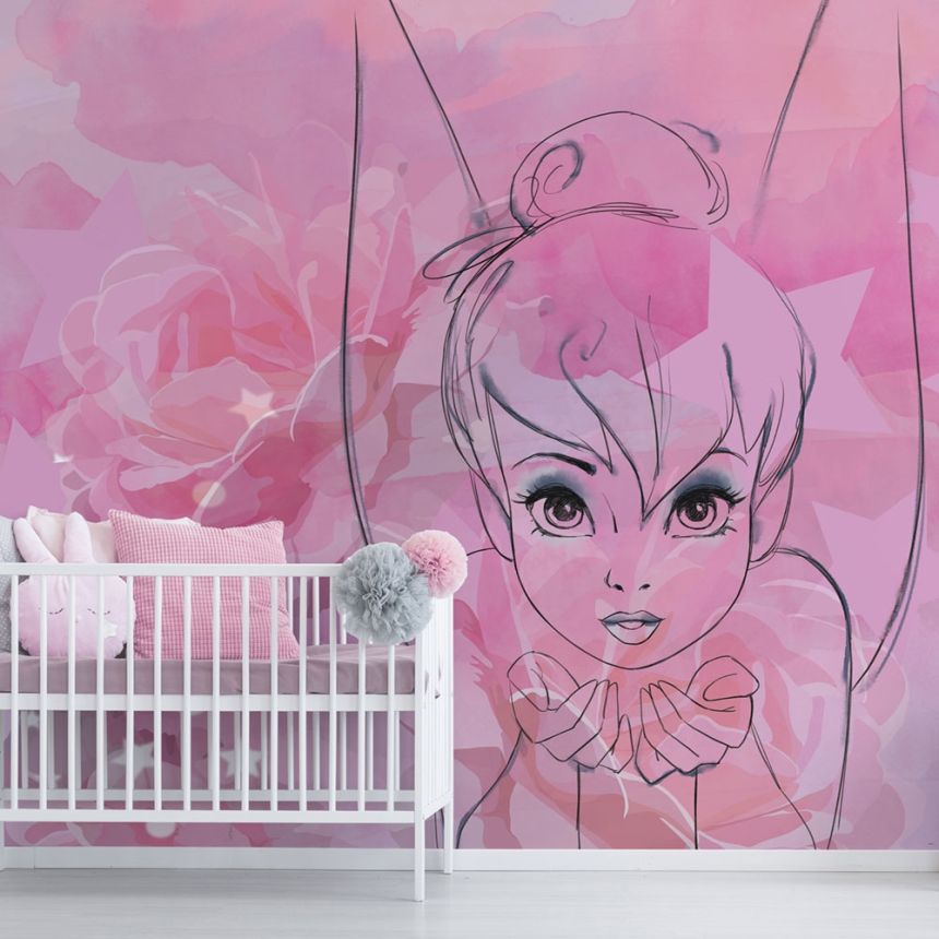 Dětská vliesová obrazová tapeta Disney, Víla Zvonilka, 111384, 300 x 280 cm, Kids@Home 6, Graham & Brown
