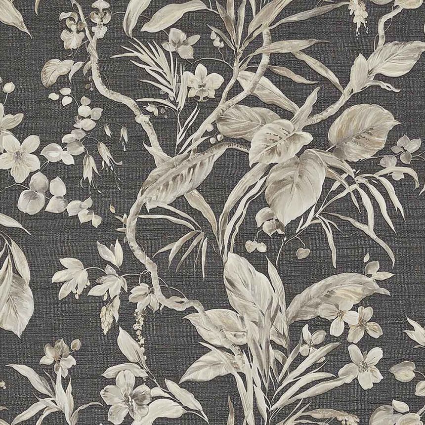Luxusná vliesová tapeta s vinylovým povrchom Z21836, Kvety, orchidey, listy, Trussardi 5, Zambaiti Parati