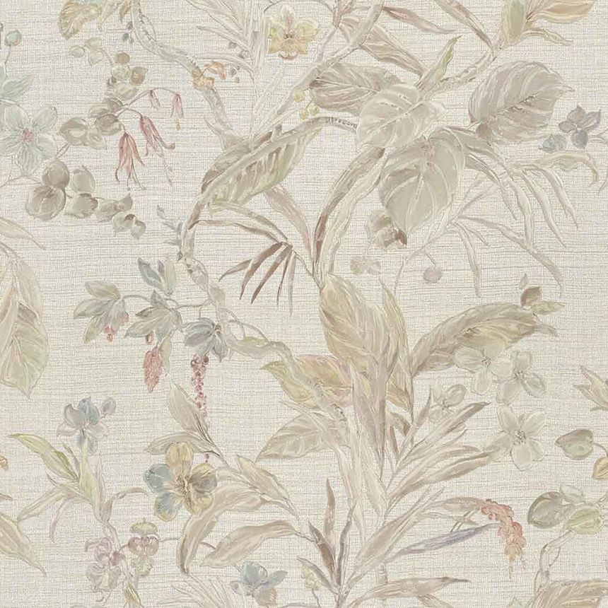 Luxusná vliesová tapeta s vinylovým povrchom Z21833, Kvety, orchidey, listy, Trussardi 5, Zambaiti Parati
