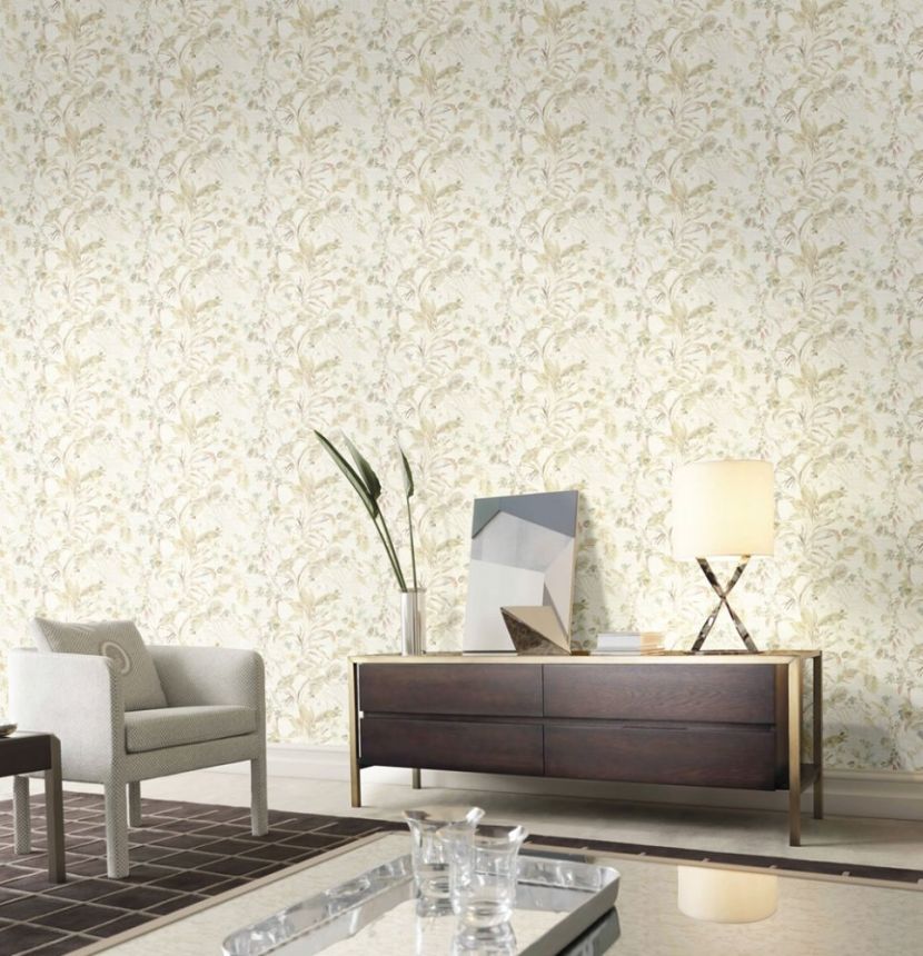 Luxusná vliesová tapeta s vinylovým povrchom Z21833, Kvety, orchidey, listy, Trussardi 5, Zambaiti Parati