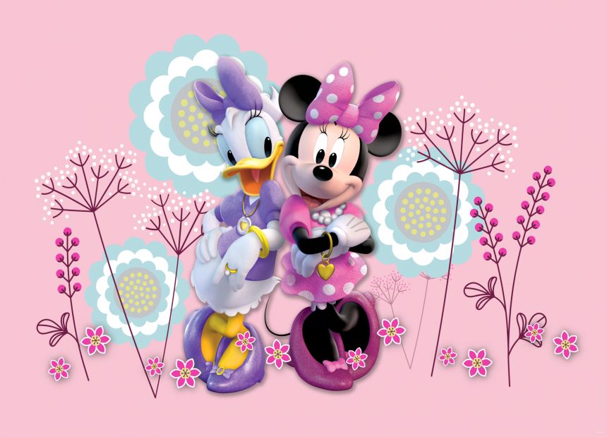 Dětská vliesová fototapeta na zeď - FTDN M 5267, Disney, Minnie Mouse, 160 x 110 cm, AG Design