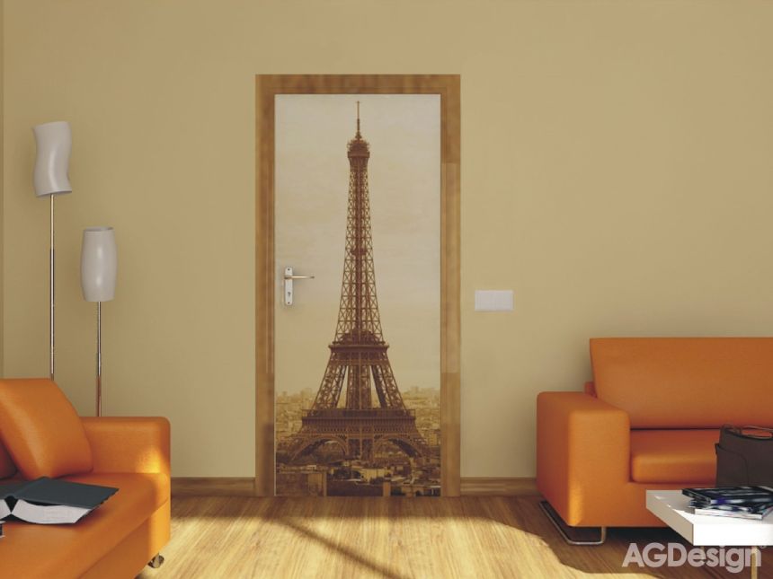 Fototapeta na zeď FTN V 2815, Paříž Eiffelova věž, 90 x 202 cm, AG Design