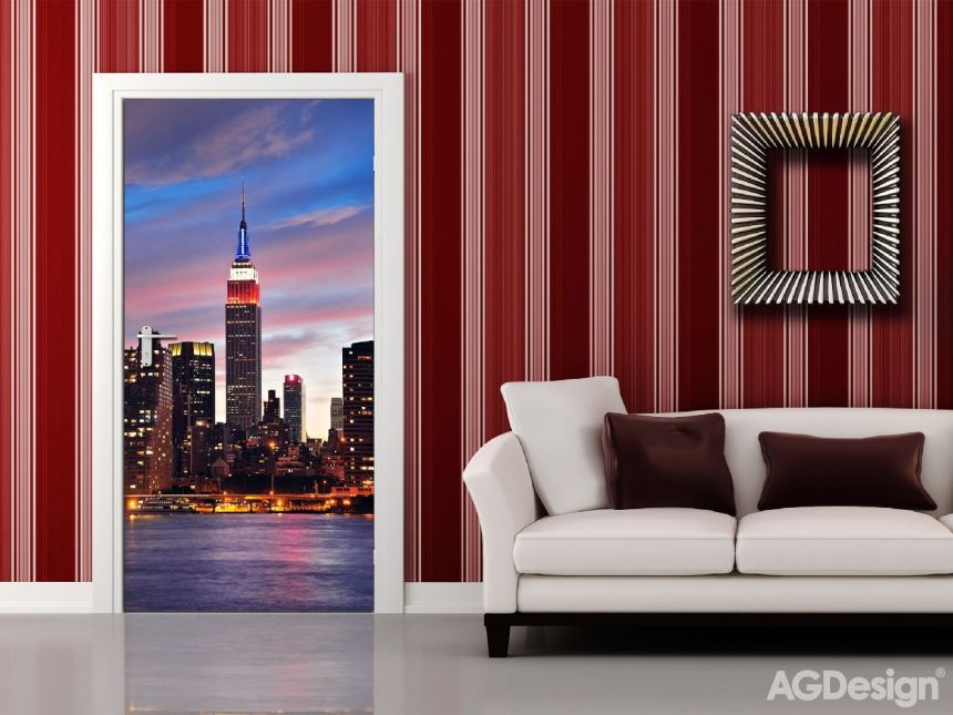 Fototapeta na zeď FTN V 2887, Západ slunce v New Yorku, 90 x 202 cm, AG Design