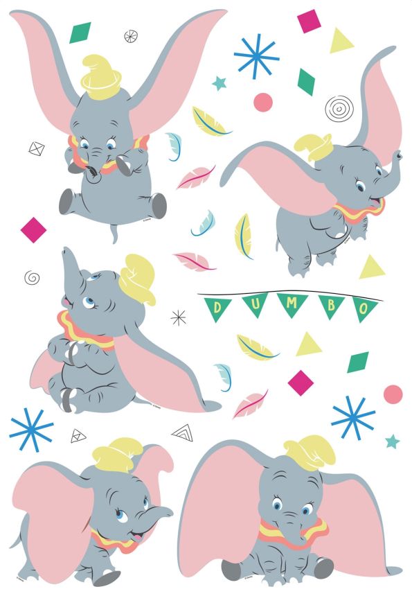 Samolepka na stenu DK 1735, Disney, Dumbo, AG Design