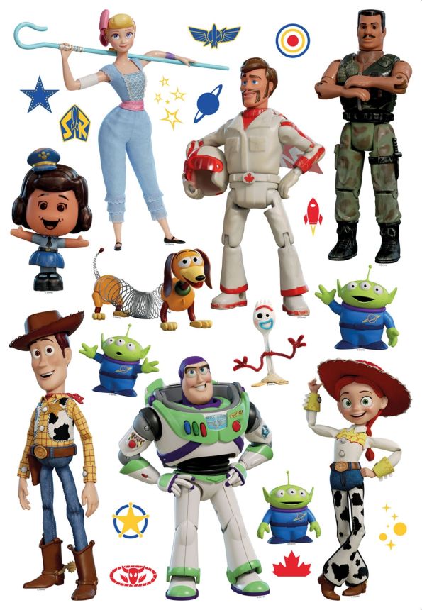 Detská samolepka na stenu DK 1737, Disney, Toy Story, AG Design