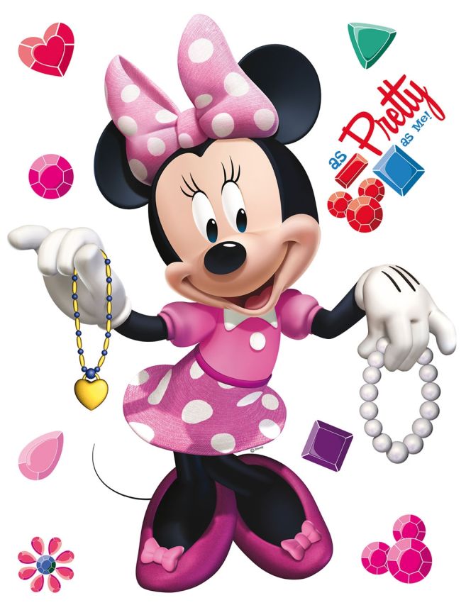 Detská samolepka na stenu DK 1754, Disney, Minnie, AG Design