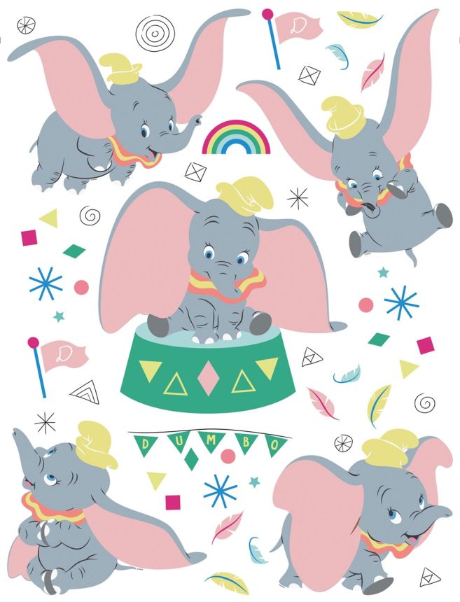 Detská samolepka na stenu DK 2320, Disney, Dumbo AG Design