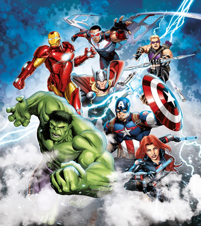 Vliesová fototapeta pro kluky  FTDN XL 5152, Marvel, Avengers, 180 x 202 cm, AG Design