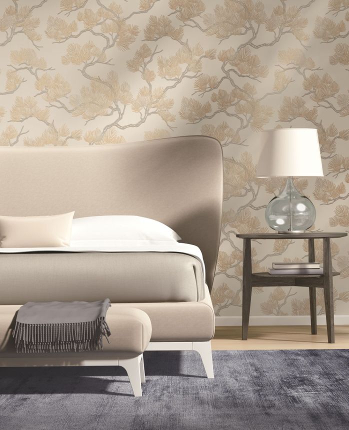 Luxusná vliesová tapeta s vetvičkami WF121011, Wall Fabric, ID Design 