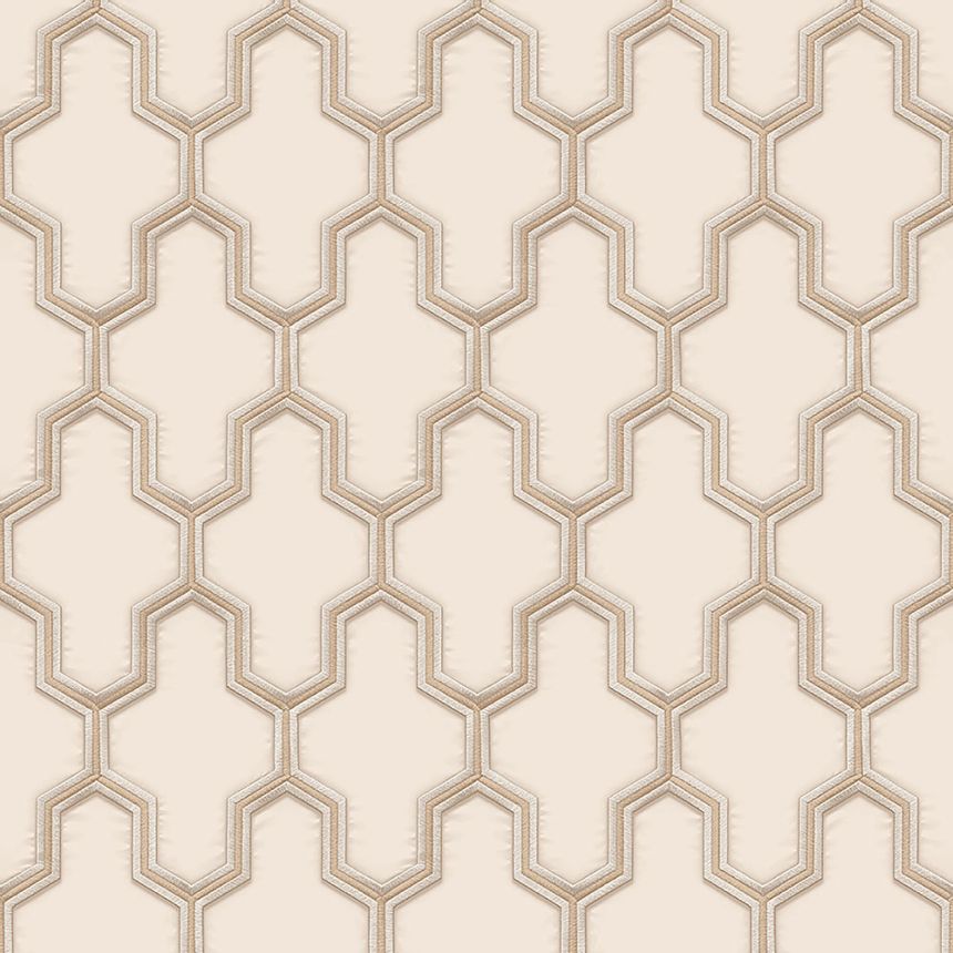 Luxusná vliesová geometrická tapeta WF121022, Wall Fabric, ID Design 