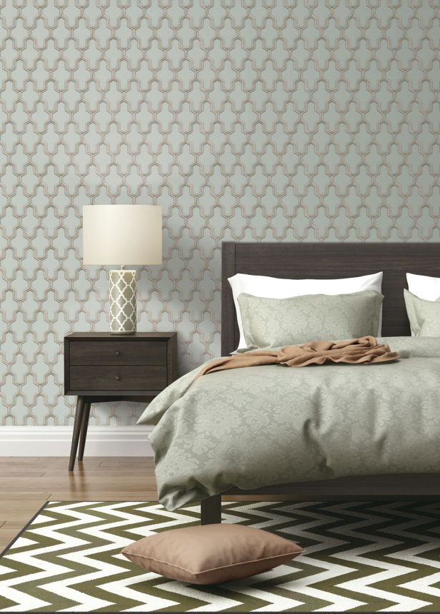 Luxusná vliesová geometrická tapeta WF121023, Wall Fabric, ID Design 