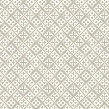 Béžová geometrická vliesová tapeta na stenu 113368, Laura Ashley, Graham & Brown