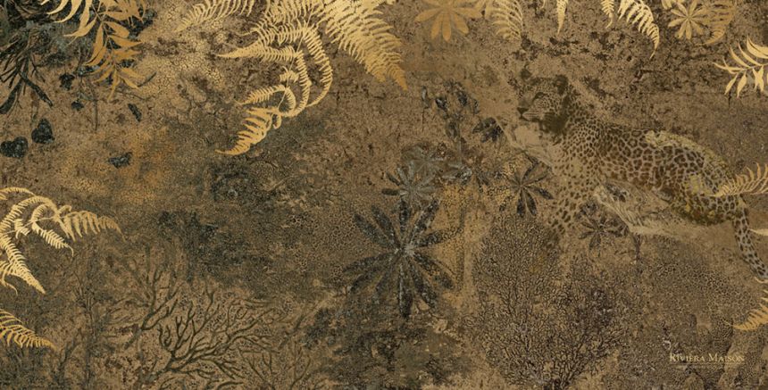 Vliesová obrazová tapeta s leopardem 300397, 550x280cm, Riviera Maison 3, BN Walls