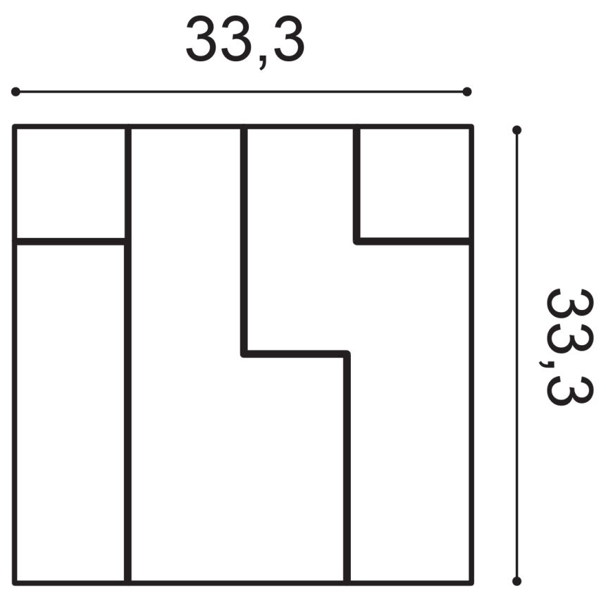 Dekoračný 3D obkladW102, CUBI, Orac Decor