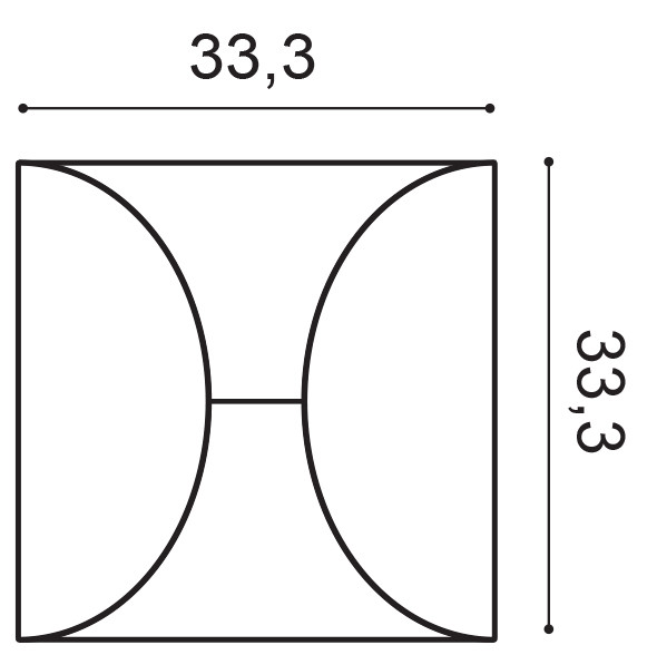 Dekoračný 3D obkladW107, CIRCLE, Orac Decor