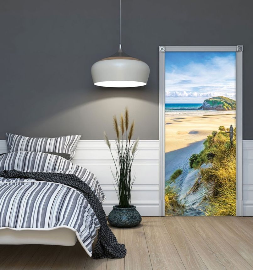 Vliesová obrazová tapeta na dvere Morská pláž 33102, 91 x 211 cm, Photomurals, Vavex