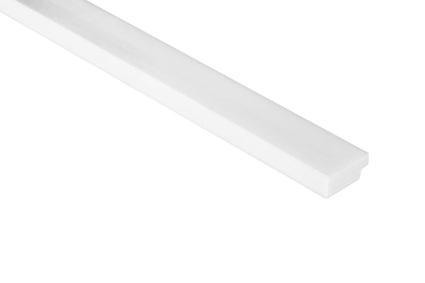 Zakončovací profil k dekoračným lamelám - biely ľavý L0201L, 270 x 2,8 x 1,2 cm, Mardom Lamelli
