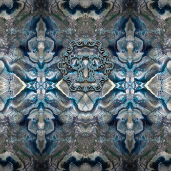 Sivo-modrá abstraktná vliesová fototapeta Z80075 Philipp Plein, Zambaiti Parati