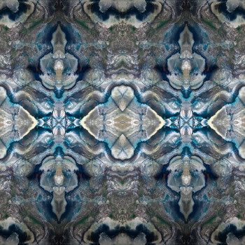 Sivo-modrá abstraktná vliesová fototapeta Z80076 Philipp Plein, Zambaiti Parati