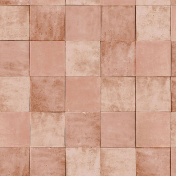 Béžovo-ružová geometrická umývateľná tapeta 45704 Zellige, Marburg