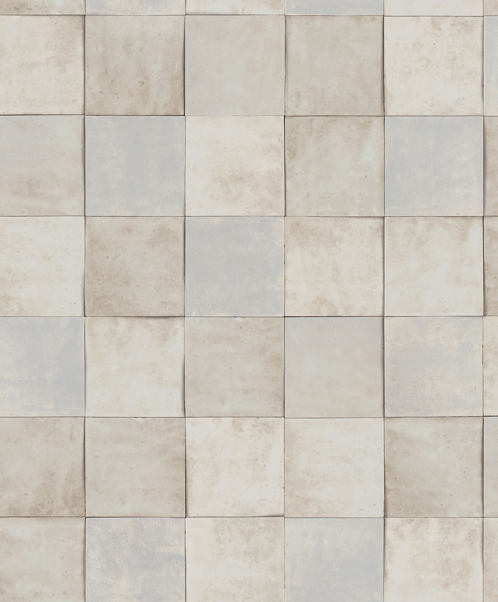 Sivo-modrá geometrická umývateľná tapeta 45711 Zellige, Marburg