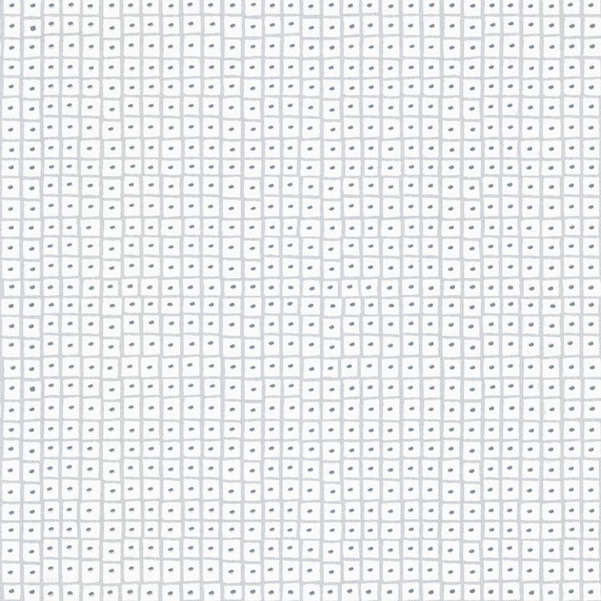 Bielo-strieborná geometrická vliesová tapeta na stenu UC51013, Unconventional 2, Emiliana Parati 
