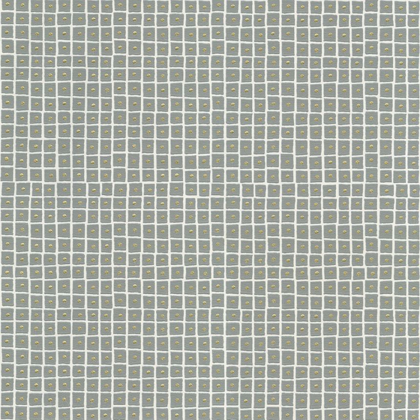 Sivo-zlatá geometrická vliesová tapeta na stenu UC51014, Unconventional 2, Emiliana Parati 