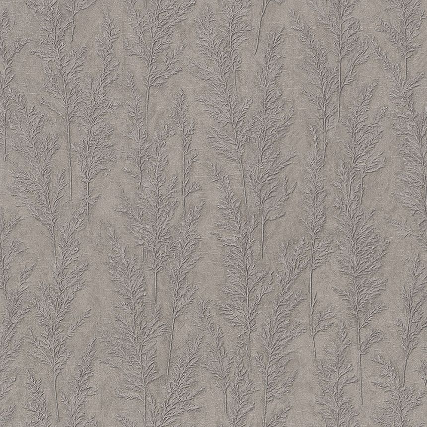 Metalická hnedo-béžová vliesová tapeta, steblá trávy 33210, Natural Opulence, Marburg