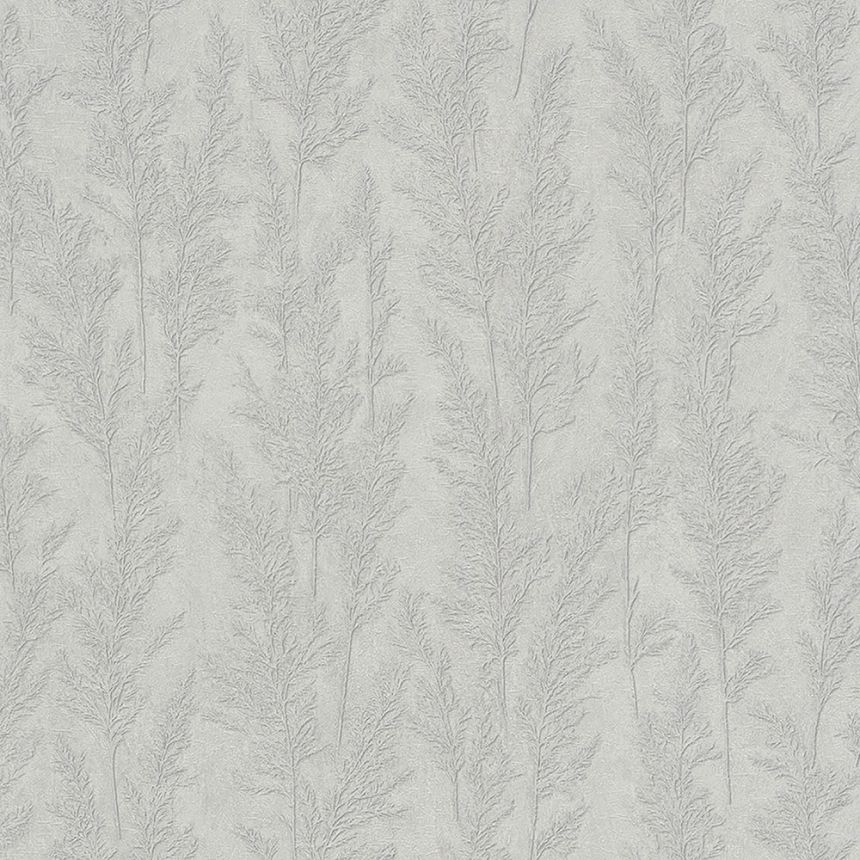 Luxusná sivo-strieborná tapeta na stenu, steblá trávy 33213, Natural Opulence, Marburg