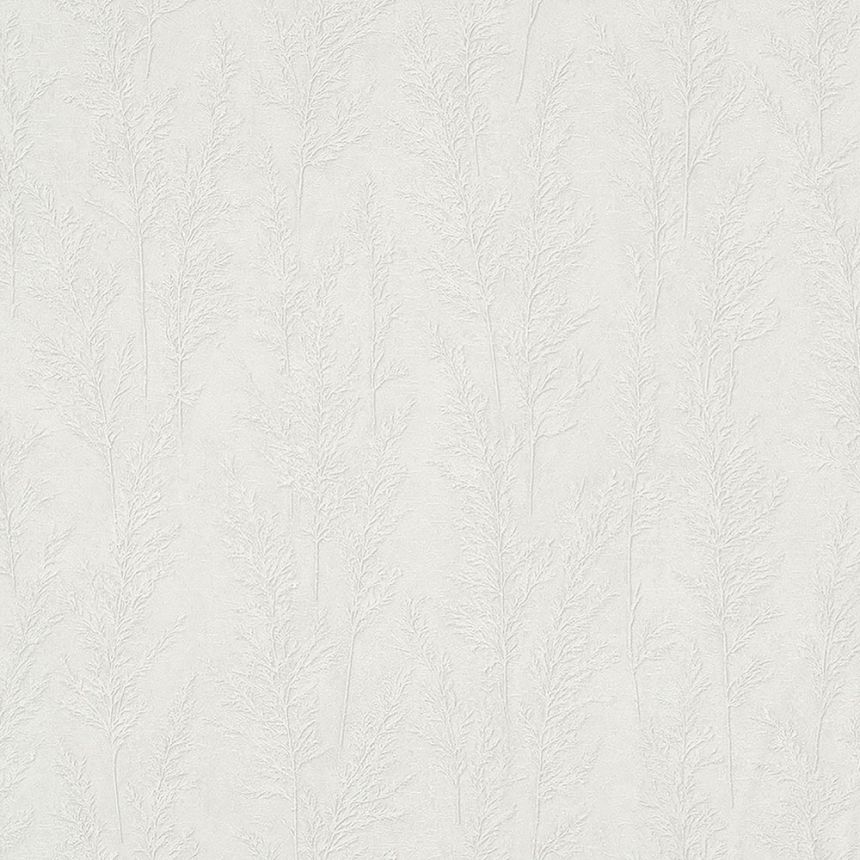 Luxusná biela tapeta na stenu, steblá trávy 33214, Natural Opulence, Marburg