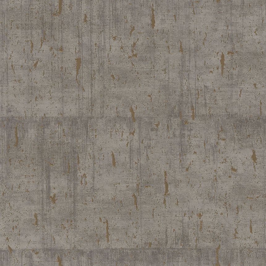 Vliesová hnedo-zlatá betónová tapeta 33235, Natural Opulence, Marburg