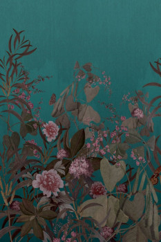 Luxusná vliesová obrazová tapeta s rastlinami OND22103, 200 x 300 cm, Cinder, Onirique, Decoprint