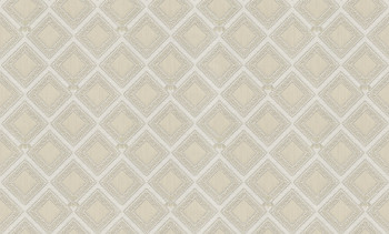 Luxusná bielo-zlatá geometrická tapeta na stenu, GF62067, Gianfranco Ferre´Home N.3, Emiliana Parati