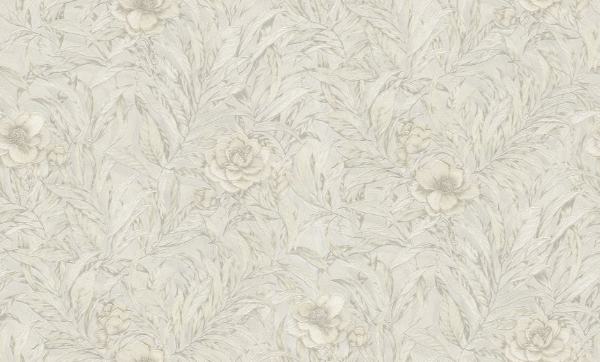 Luxusná krémová kvetinová tapeta na stenu, GF62072, Gianfranco Ferre´Home N.3, Emiliana Parati