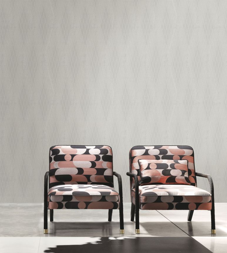 Luxusná krémová geometrická vliesová tapeta na stenu, GF62083, Gianfranco Ferre´Home N.3, Emiliana Parati