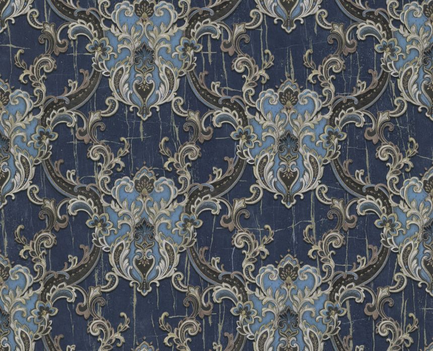 Luxusná modro-zlatá vliesová tapeta, zámocké ornamenty, 86065, Valentin Yudashkin 5, Emiliana Parati