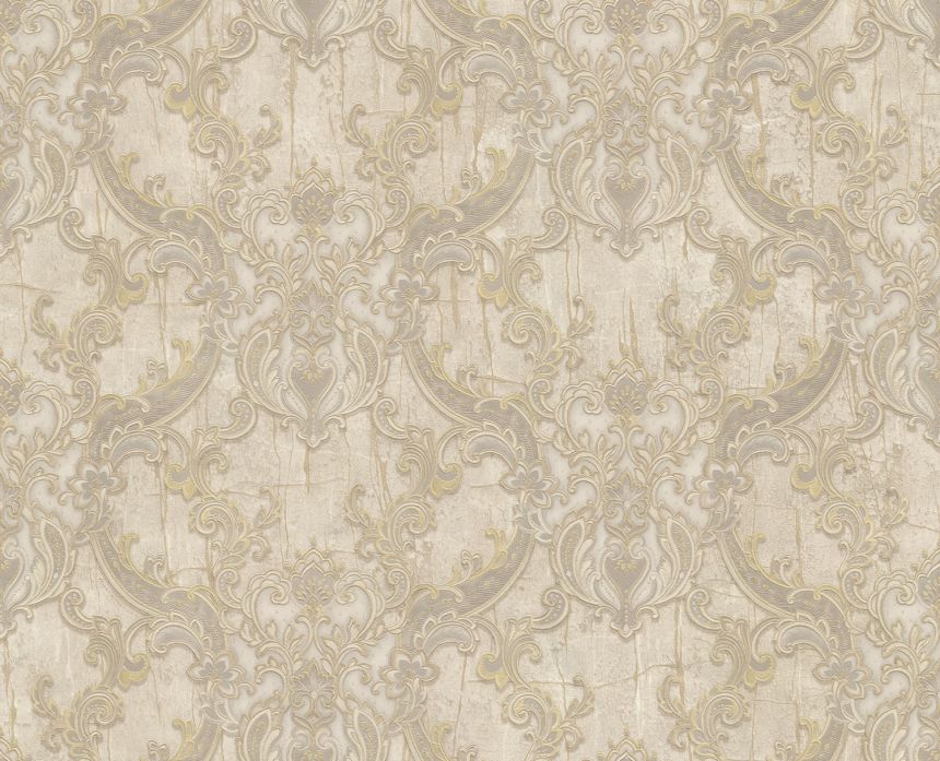 Luxusnáé béžovo-zlatá vliesová tapeta, zámocké ornamenty, 86067, Valentin Yudashkin 5, Emiliana Parati