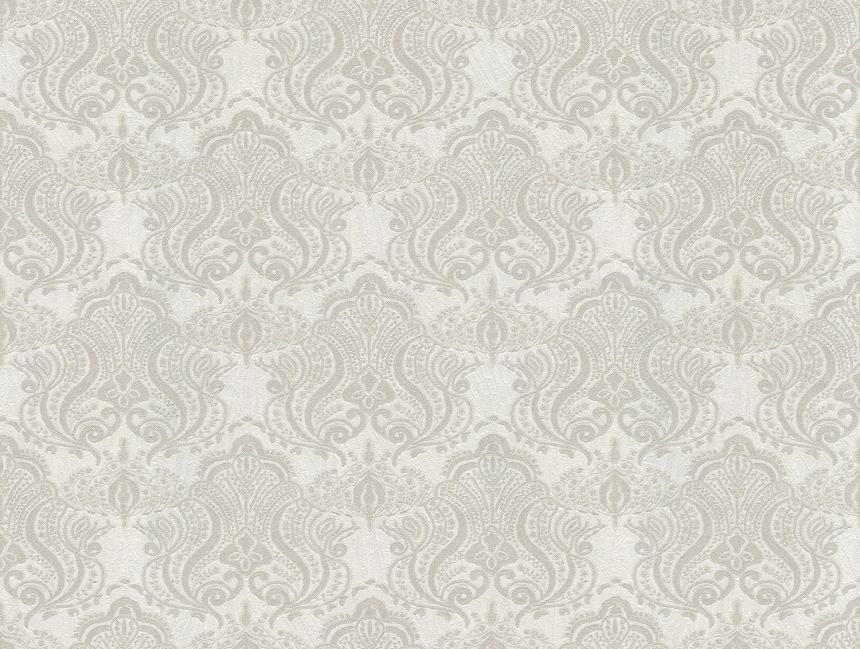 Luxusná strieborná vliesová tapeta, zámocký ornamentálny vzor, 86077, Valentin Yudashkin 5, Emiliana Parati