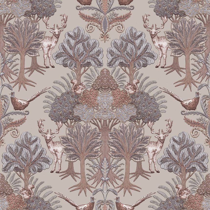 Luxusná vliesová tapeta na stenu, stromy, zvieratá, TP422302, Tapestry, Design ID